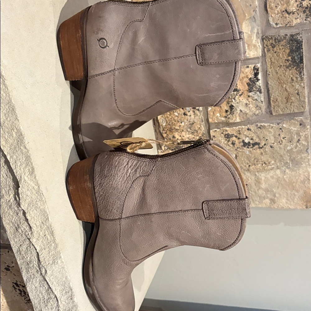 Born Taupe Heeled Boots